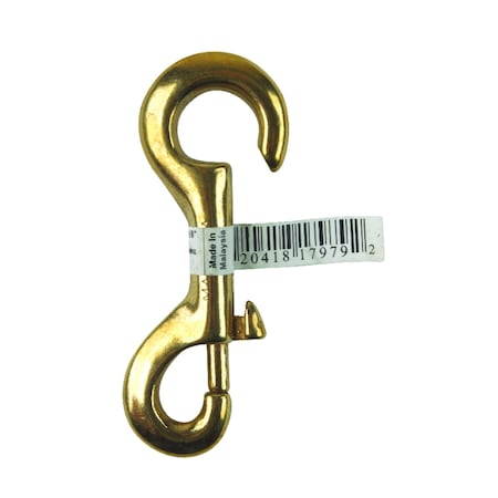 Campbell Chain & Fittings Campbell 3/8 in. D X 3-13/32 in. L Polished Bronze Open Eye Bolt Snap 70 lb T7625204